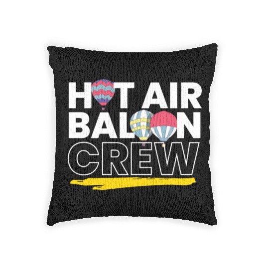 Hot Air Baloon Crew Hot Air Balloon Woven Pillows