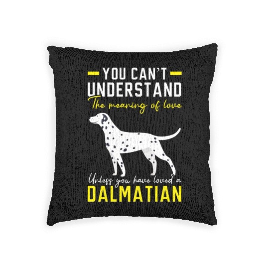 Spot Squad Paw Love Puppy Breeder Dalmatian Dog Woven Pillows