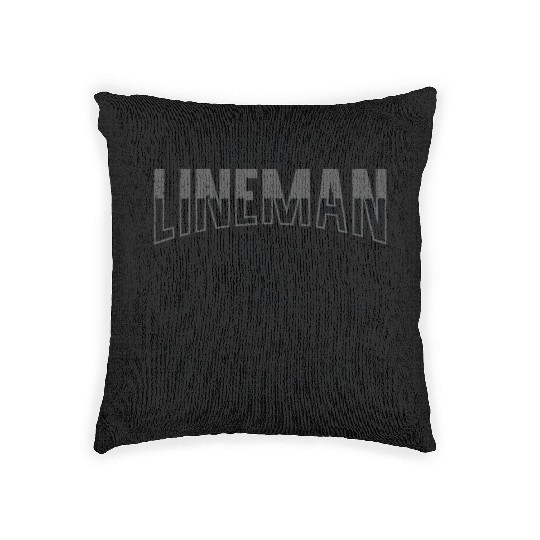 Football Lineman Life Player Sports Woven Pillows