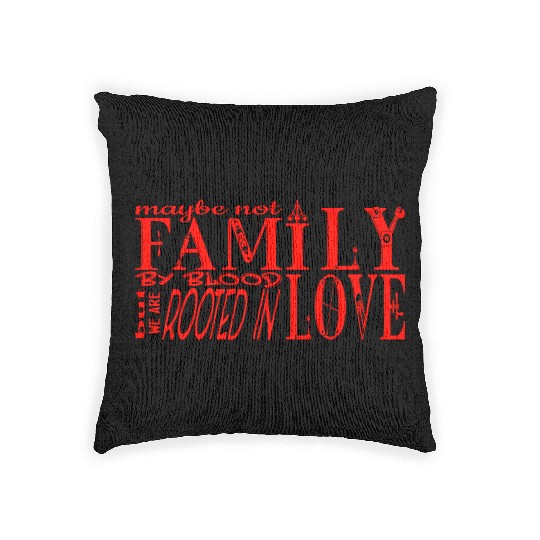 This Family Is Rooted In Love - Red Woven Pillows