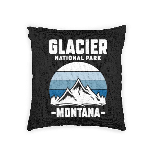 Glacier National Park Montana Woven Pillows