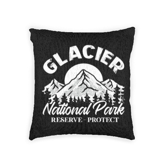 Glacier National Park Reserve Protect Woven Pillows