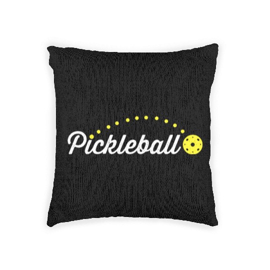 Pickleball Squad Matching Retro Vintage Pickleball Woven Pillows
