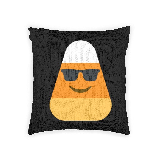 Cool Candy Corn Halloween Costume Woven Pillows