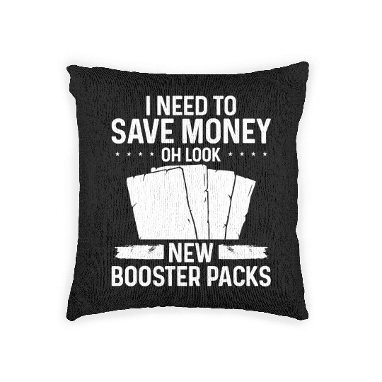Trading Card Game Collector save money Card Woven Pillows