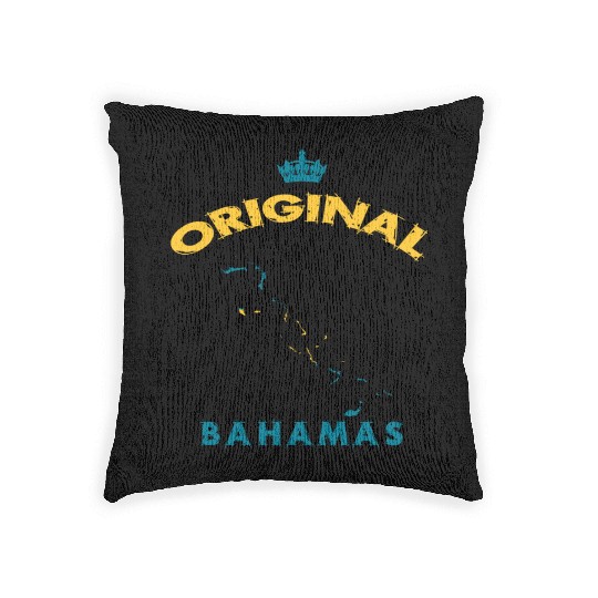 Bahamas original 100% flags design Woven Pillows