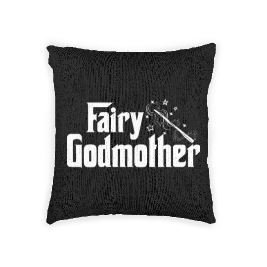 Fairy Godmother Cute Wand Star Spell Fantasy Gift Woven Pillows
