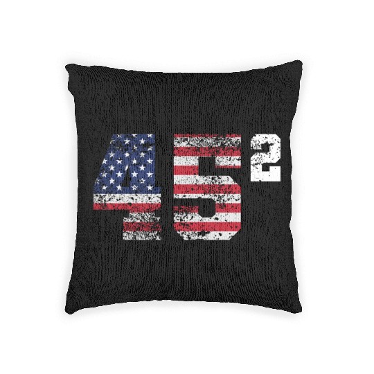 Trump 45 Squared Republican Woven Pillows