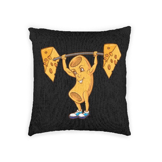 Macaroni Cheeselifting For Macaroni Cheese Lover Woven Pillows