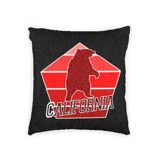 California Bear Flag Woven Pillows