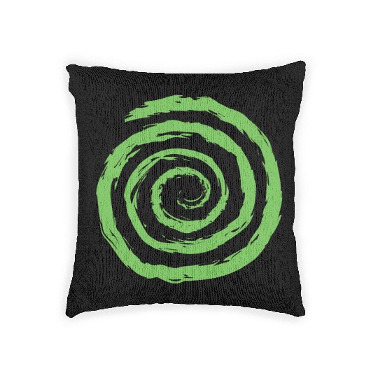 Geometric Shapes. Circle Spiral Shape Woven Pillows