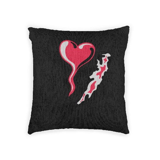 I Love Koi Fish Woven Pillows