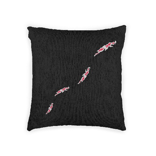 many koi fish nishikigoi Woven Pillows