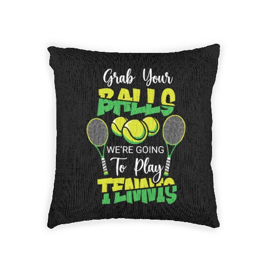 Tennis Player Present Tennis Club Coach Sport Woven Pillows