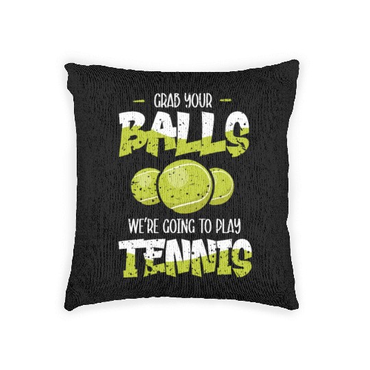 Tennis Player Present Tennis Club Coach Sport Woven Pillows