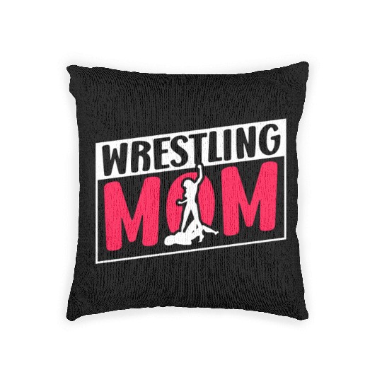 Wrestling Mom Martial Arts Wrestler Wrestle Hobby Woven Pillows