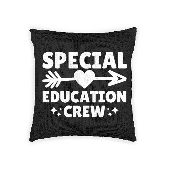 Special Education Crew Teacher Team Woven Pillows