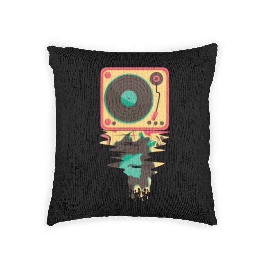 Vinyl Music Lover DJ Vinyl Record Woven Pillows