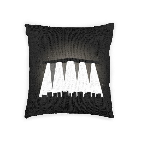 Black Triangle, Phoenix Lights Woven Pillows