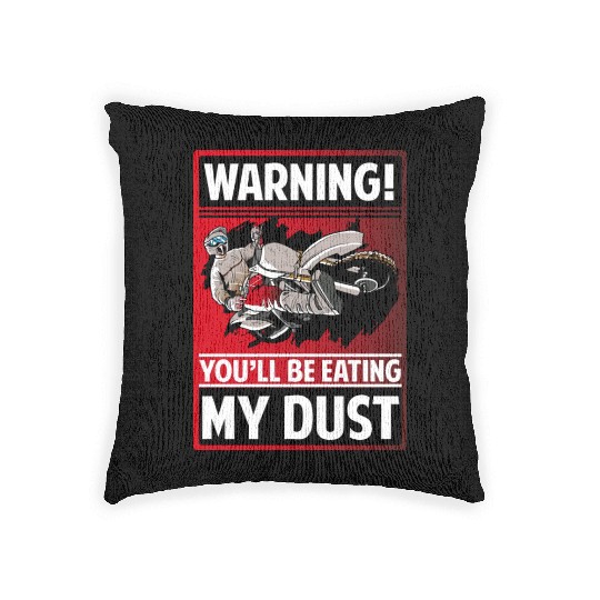 Motorcycle Cross Racing Woven Pillows