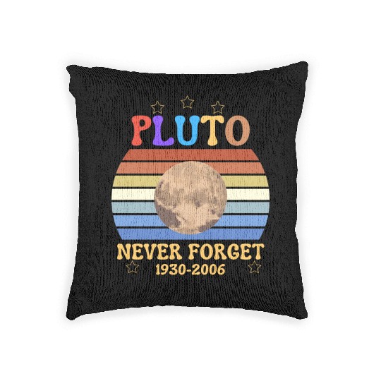 pluto never Forget light Woven Pillows