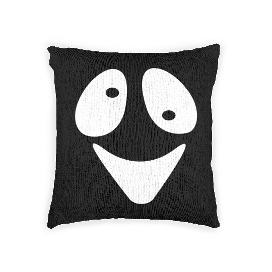 Halloween Scary Ghost Face Costume Woven Pillows