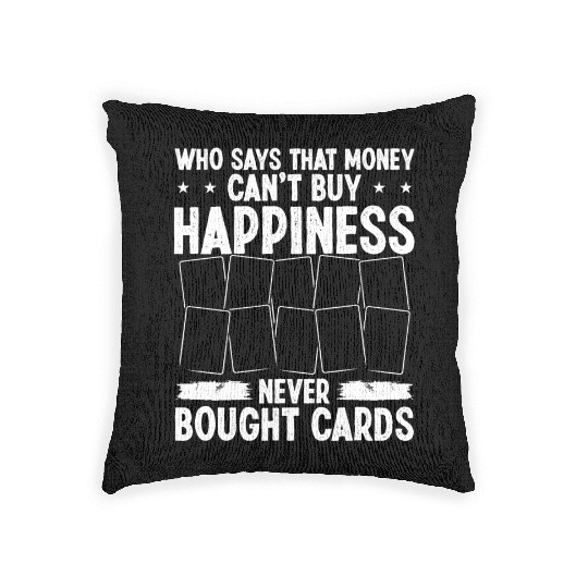 Trading Card Game Collecting Money buys Trade Card Woven Pillows