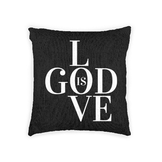 GOD IS LOVE Woven Pillows