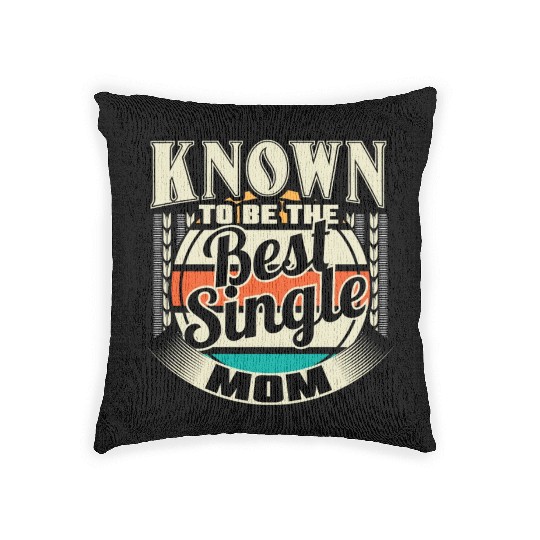 Single Mom Mom Son Gift Idea Woven Pillows