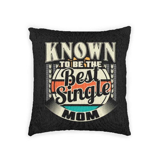 Single Mom Mom Son Gift Idea Woven Pillows