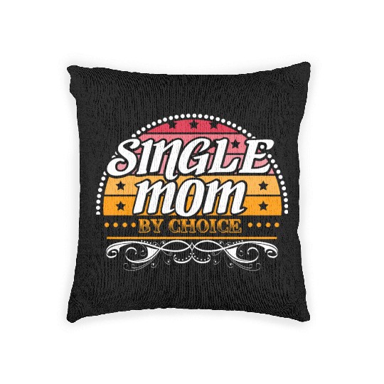 Single Mother Son Woven Pillows