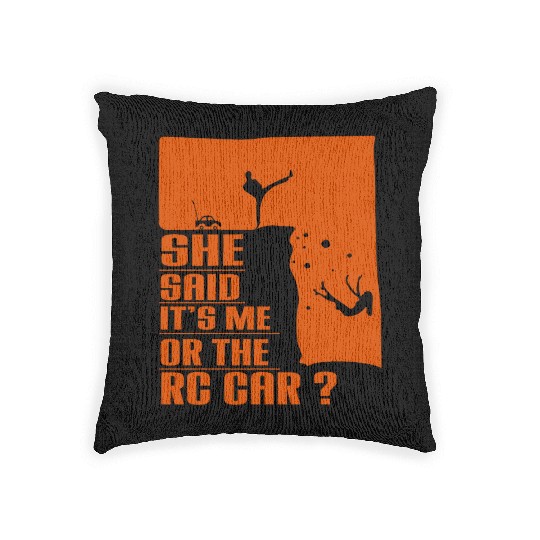 Natural Born RC car Driver Racer Remote Controlled Woven Pillows