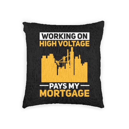 Electrician Electrical Engineer Lineman Woven Pillows