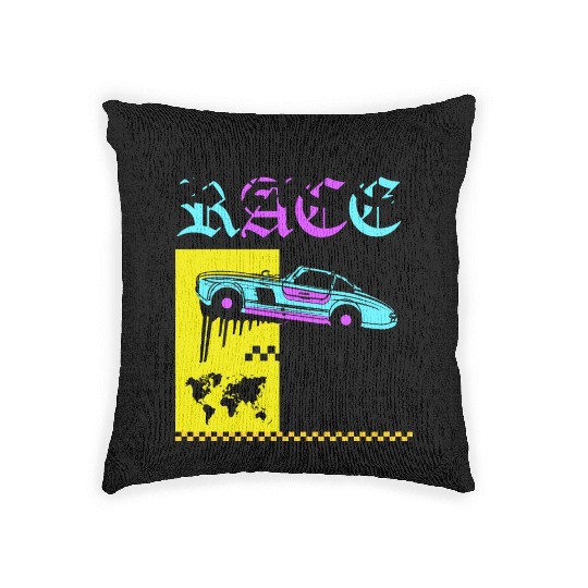 Race Car Woven Pillows