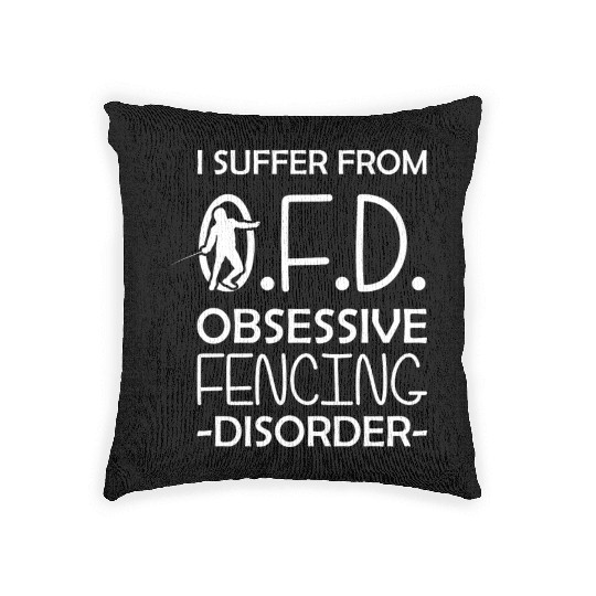 Fencing Fencing Coach Woven Pillows