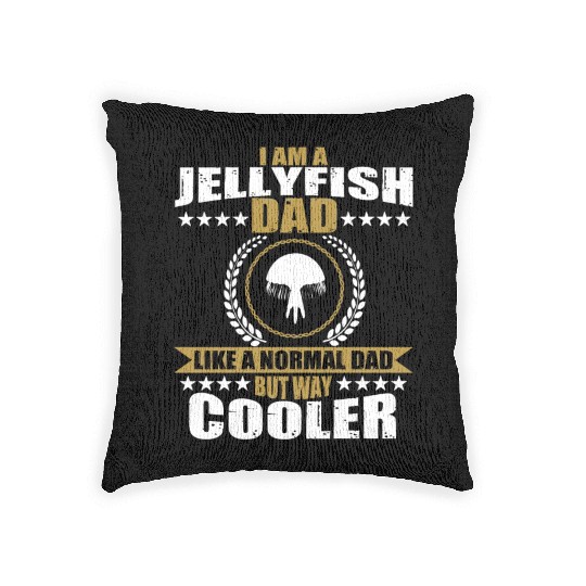 Funny Jellyfish Dad Woven Pillows