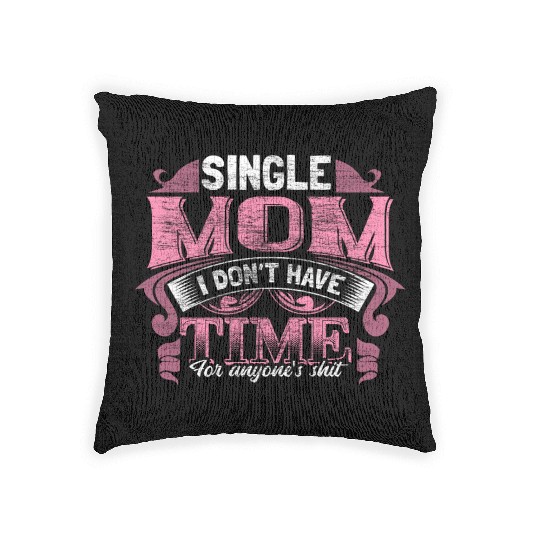 Single Mother Mom Son Gift Idea Woven Pillows
