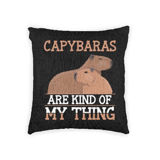 Capybara Lover Women Men Animal Love Woven Pillows