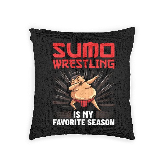 Sumo Wrestling Japanese Wrestler Sport Mawashi Woven Pillows