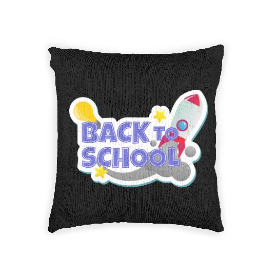 Back to School Sticker Woven Pillows