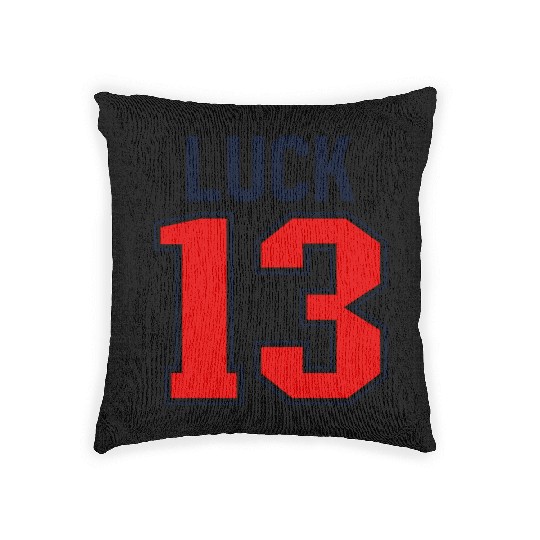 Luck 13 Jersey 13 My Lucky Number Lucky Thirteen Woven Pillows