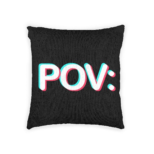 POV: You wear TikTok Meme Prints Woven Pillows