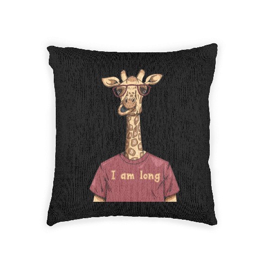 Bitcoin Giraffe BTC Crypto Hodl Design Woven Pillows