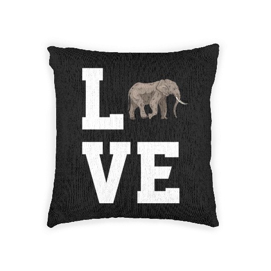 Love Elephants Woven Pillows