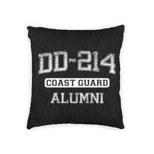 US Coast Guard Alumni Woven Pillows
