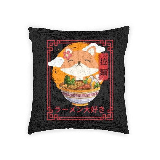 I Love Ramen Woven Pillows