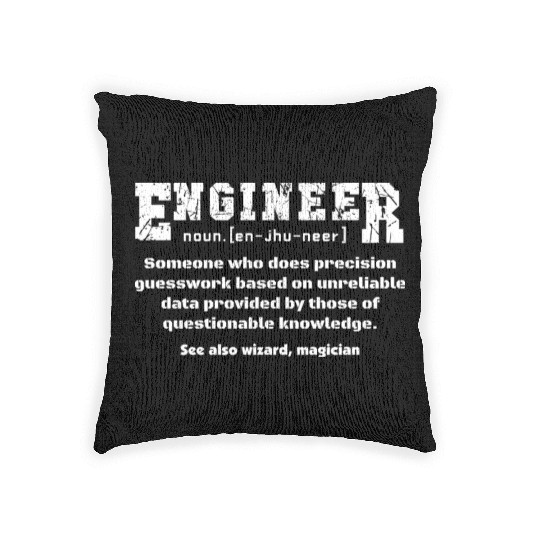 Engineer , Wizard, magician Woven Pillows