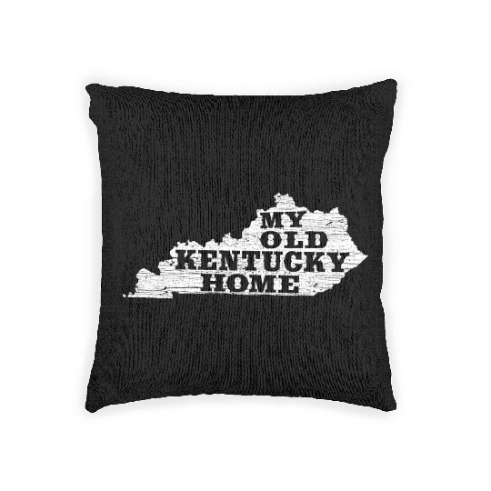 My Old Kentucky Home State Vintage Rustic Chic Woven Pillows