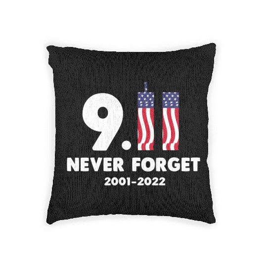 911 Never Forget 2001-2022 Patriot day Woven Pillows