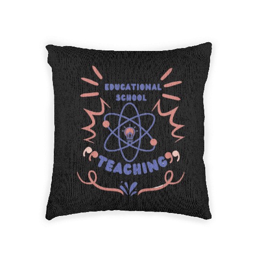Back to school funny teaching Woven Pillows